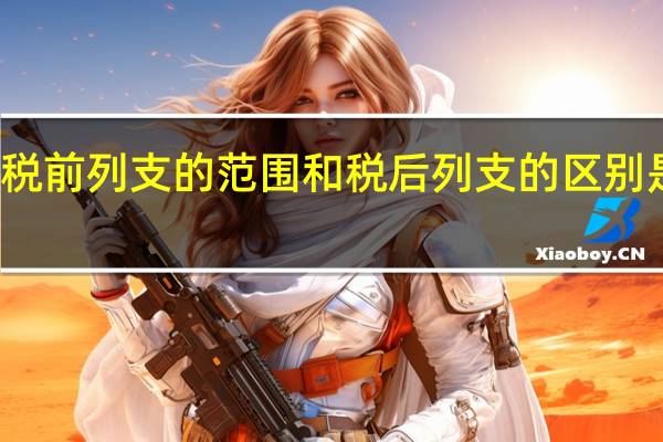 税前列支的范围和税后列支的区别是什么