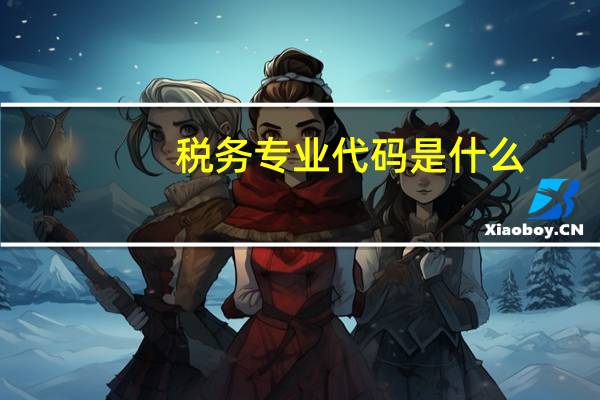 税务专业代码是什么