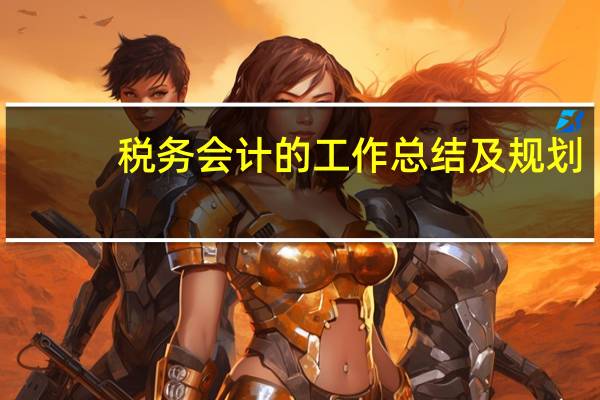 税务会计的工作总结及规划（我是企业税务会计 年终工作总结如何写）