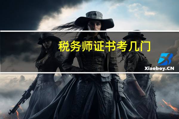 税务师证书考几门