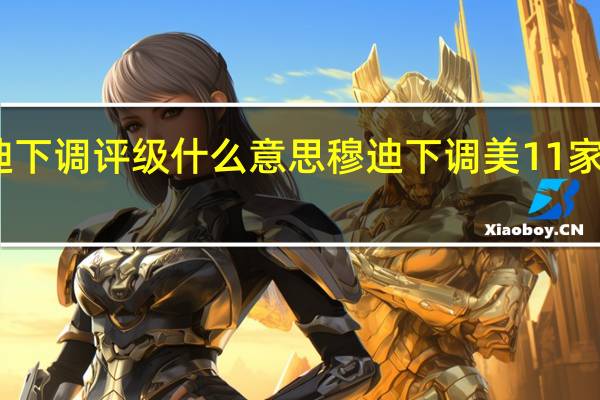 穆迪下调评级什么意思 穆迪下调美11家银行评级