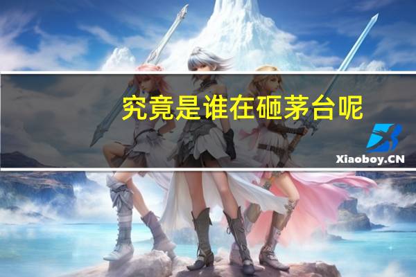 究竟是谁在砸茅台呢？分析人士认为可能来自两波资金