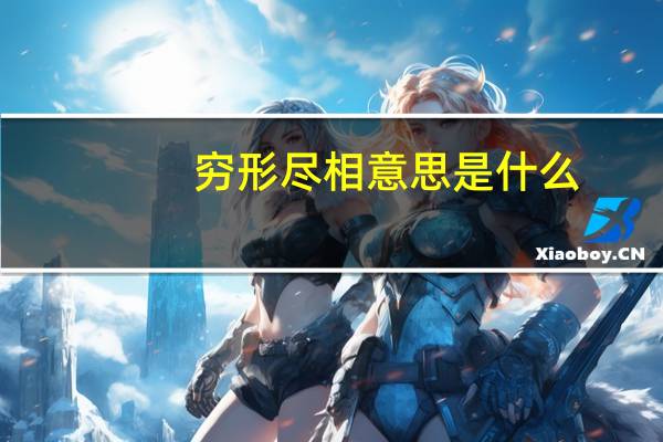 穷形尽相意思是什么
