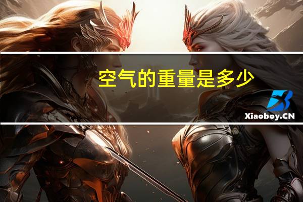 空气的重量是多少