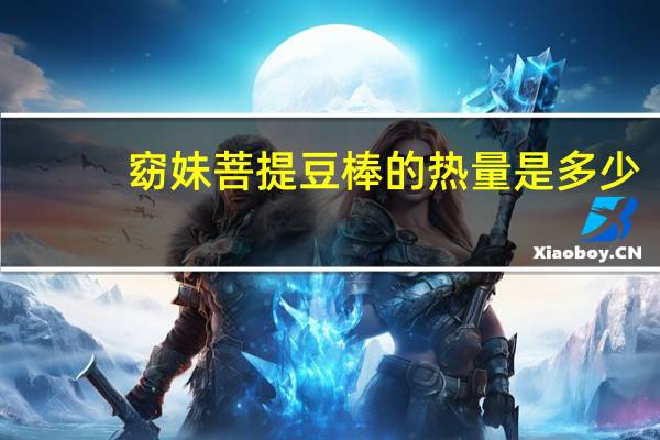 窈妹 菩提豆棒的热量是多少