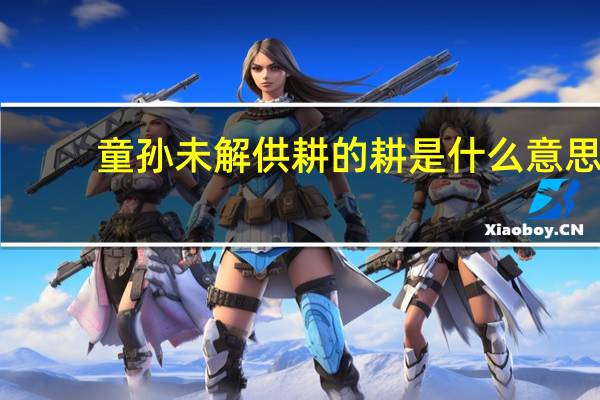 童孙未解供耕的耕是什么意思