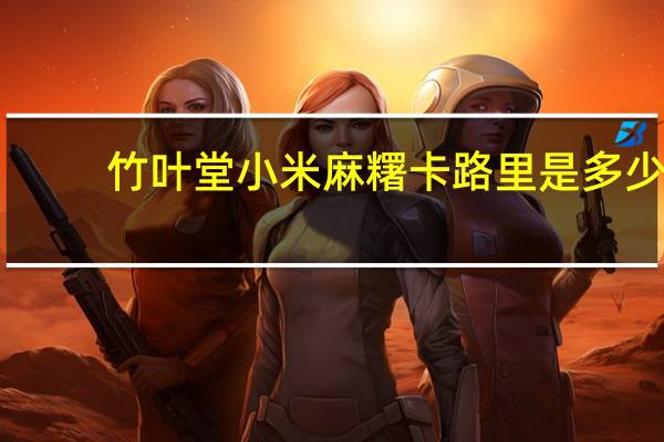 竹叶堂 小米麻糬卡路里是多少