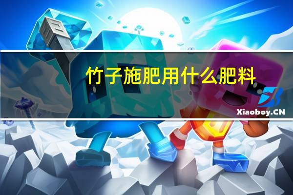 竹子施肥用什么肥料