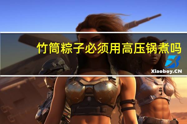 竹筒粽子必须用高压锅煮吗