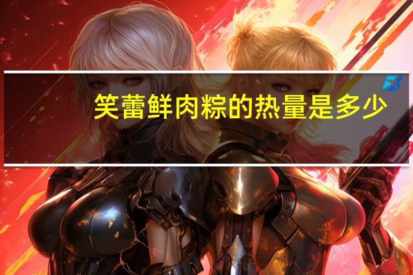 笑蕾 鲜肉粽的热量是多少