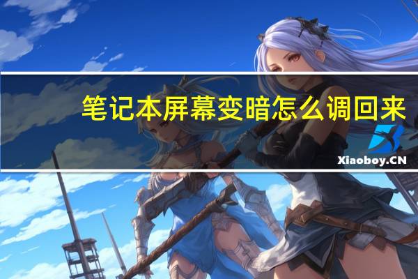 笔记本屏幕变暗怎么调回来（笔记本屏幕变暗）