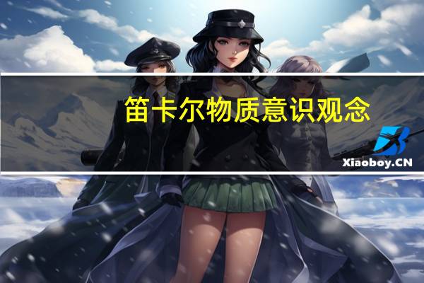 笛卡尔物质意识观念
