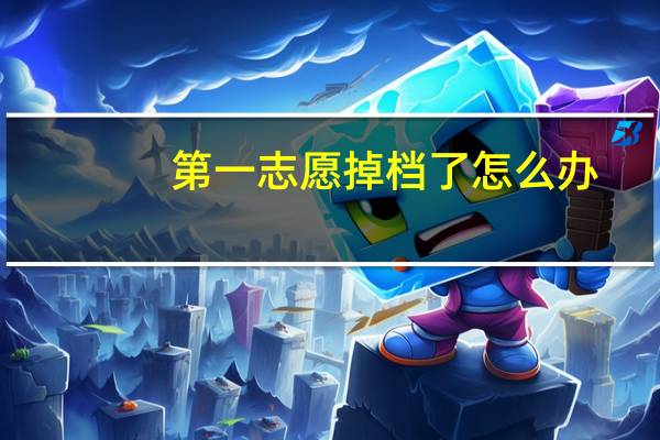 第一志愿掉档了怎么办