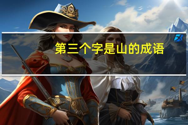 第三个字是山的成语