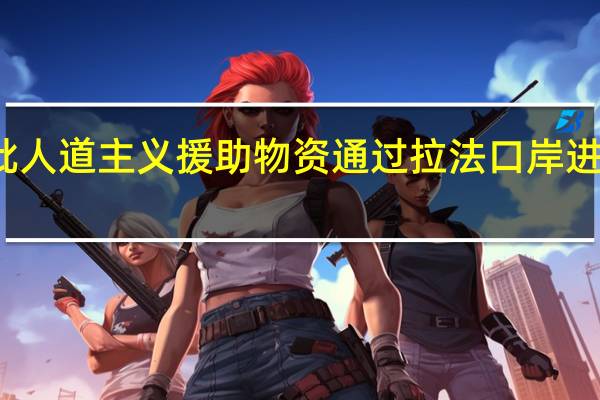 第二批人道主义援助物资通过拉法口岸进入加沙地带