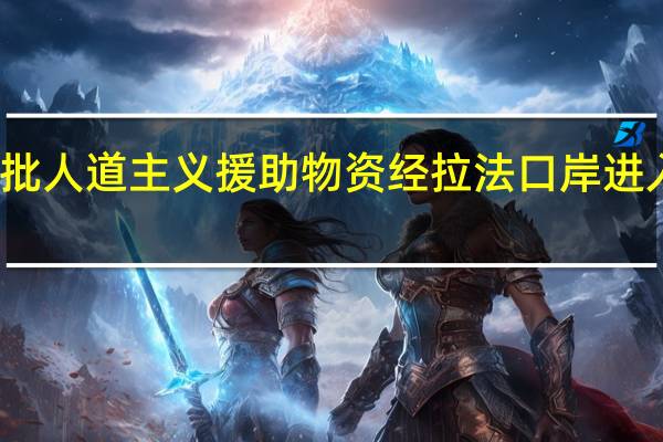 第四批人道主义援助物资经拉法口岸进入加沙地带