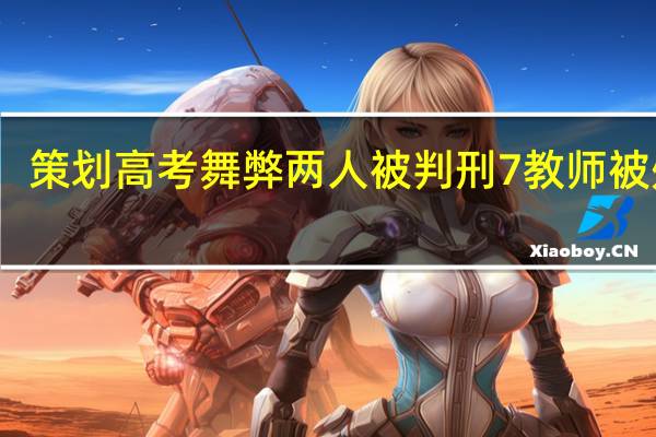策划高考舞弊 两人被判刑 7教师被处分