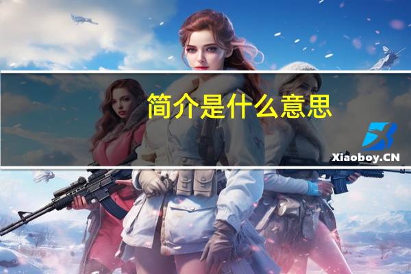 简介是什么意思？