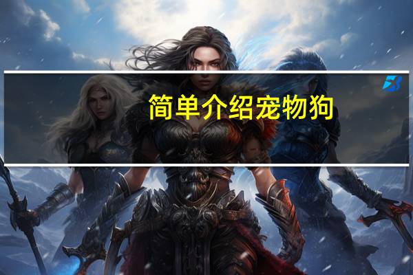 简单介绍宠物狗