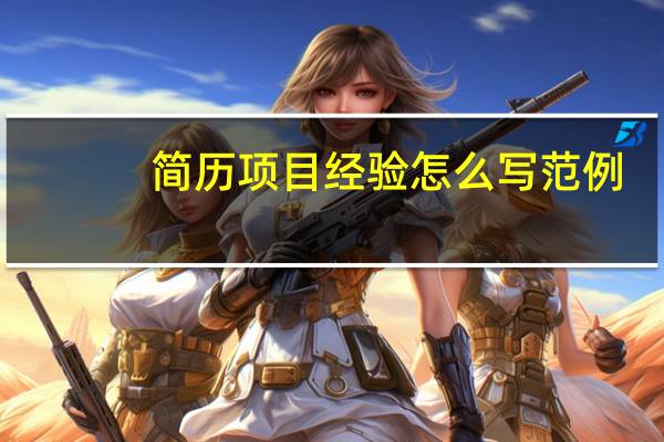 简历项目经验怎么写范例（简历项目经验）