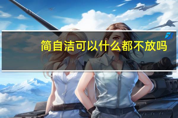简自洁可以什么都不放吗