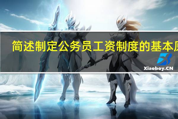 简述制定公务员工资制度的基本原则