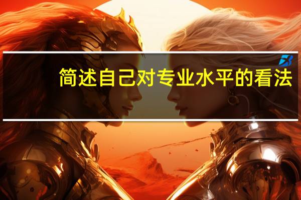 简述自己对专业水平的看法。