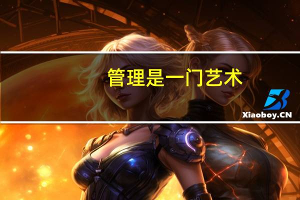 管理是一门艺术