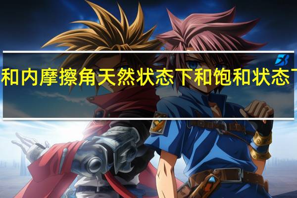 粘聚力和内摩擦角天然状态下和饱和状态下有什么区别