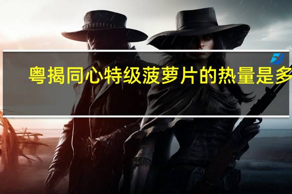 粤揭同心 特级菠萝片的热量是多少