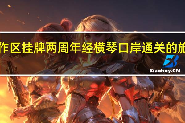 粤澳深度合作区挂牌两周年 经横琴口岸通关的旅客超2125万人次