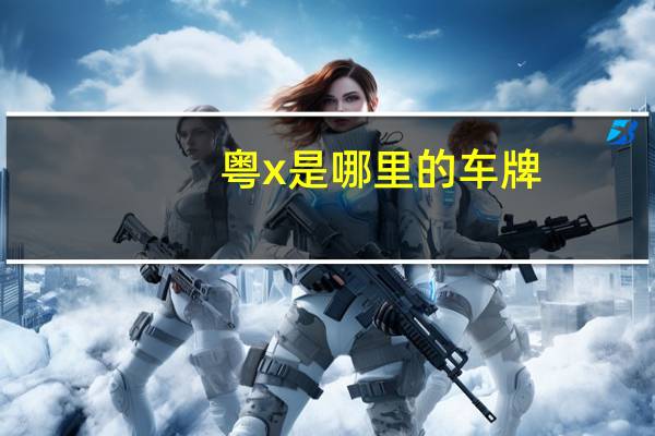 粤x是哪里的车牌(粤x在哪个市)
