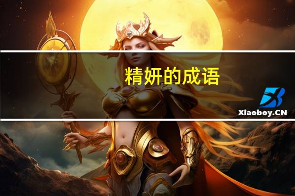 精妍的成语