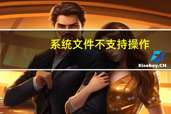 系统文件不支持操作（文件系统不支持4g）