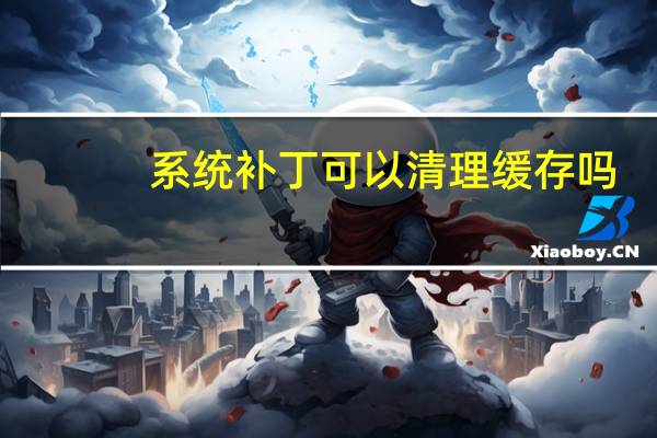 系统补丁可以清理缓存吗（系统补丁可以清理）