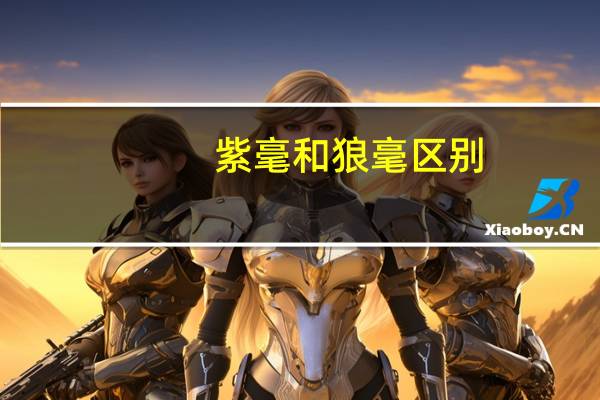 紫毫和狼毫区别