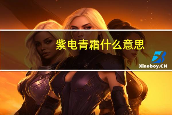 紫电青霜什么意思