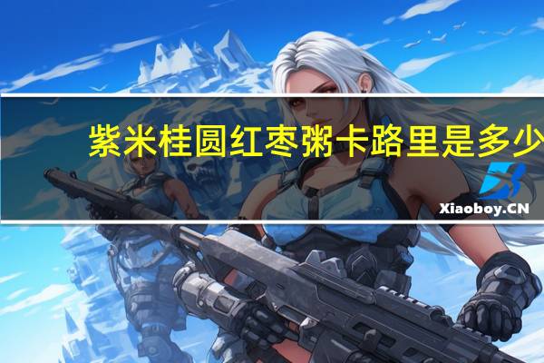 紫米桂圆红枣粥卡路里是多少