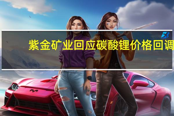 紫金矿业回应碳酸锂价格回调:意料之中 预计还有下跌空间