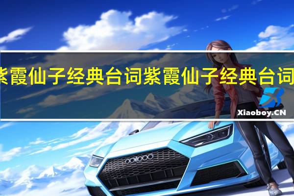 紫霞仙子经典台词 紫霞仙子经典台词有哪些