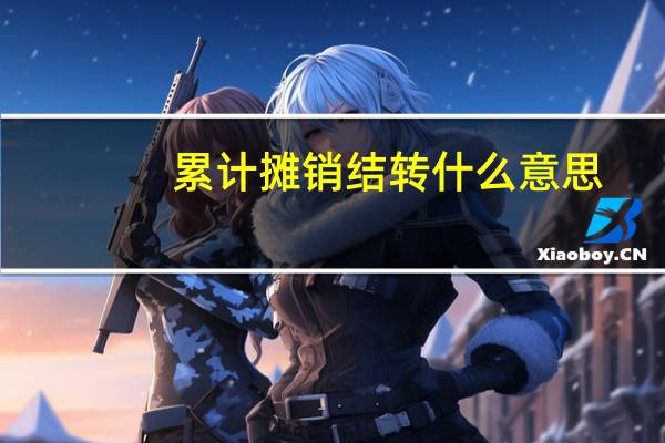 累计摊销结转什么意思