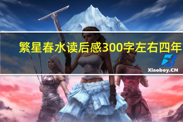 繁星春水读后感300字左右四年级（繁星春水读后感300字）