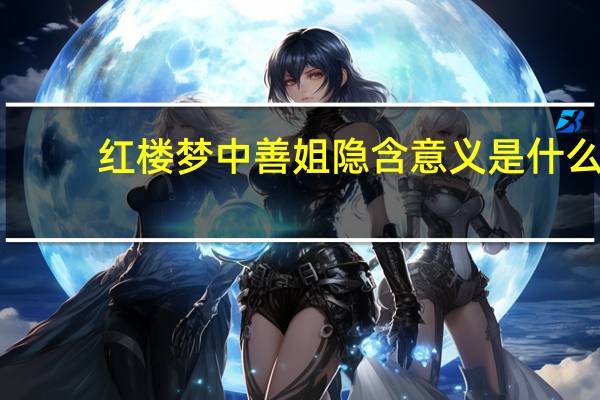 红楼梦中善姐隐含意义是什么