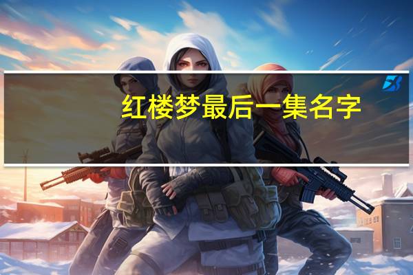 红楼梦最后一集名字