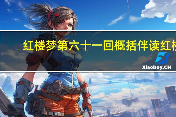 红楼梦第六十一回概括伴读红楼