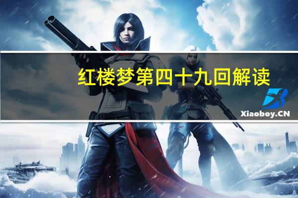 红楼梦第四十九回解读