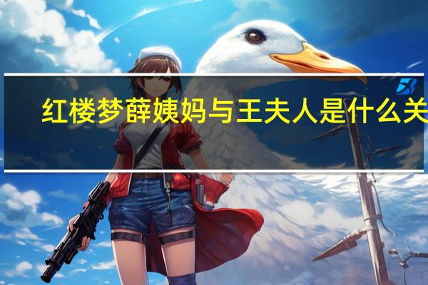 红楼梦薛姨妈与王夫人是什么关系