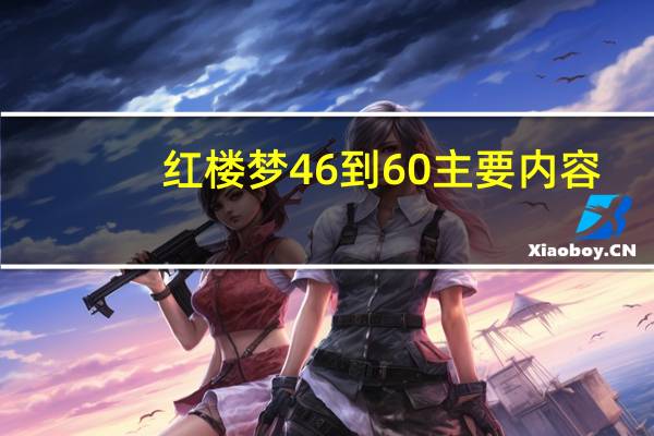 红楼梦46到60主要内容
