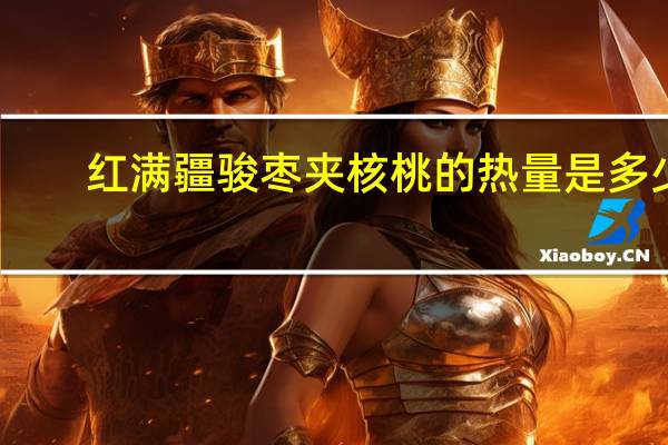 红满疆 骏枣夹核桃的热量是多少