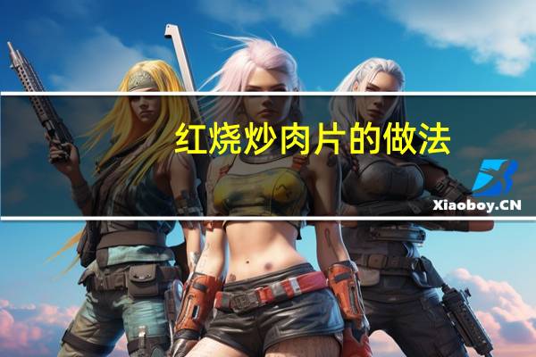 红烧炒肉片的做法